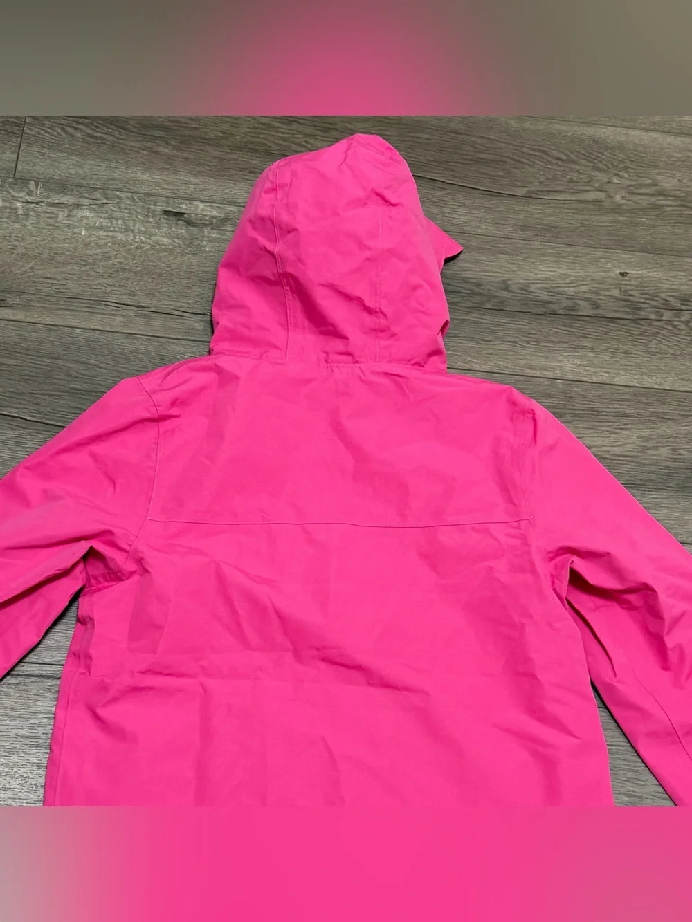 Mini Boden Girls Waterproof Fisherman's Hooded Pink Floral Jacket Sz 11-12 NWT